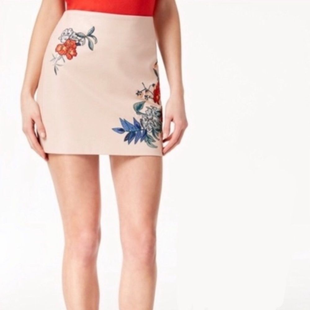 Floral Embroidered Women's Skirt